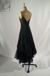 Marc Le Bihan Knitted Frill Tulle Dress Collection Two-layer Tulle French Handmade MLB-2104-HEI Black 2104